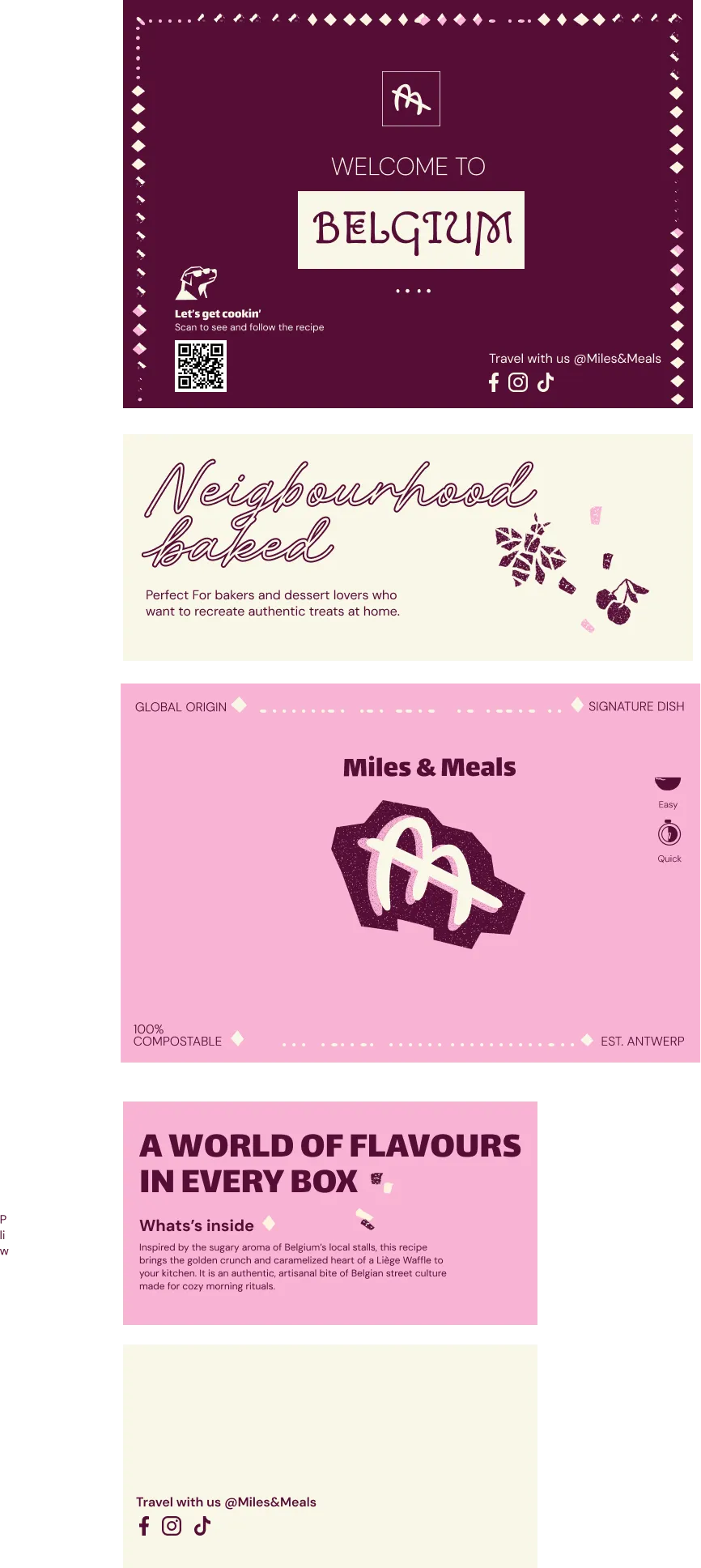 Neighbourhood Bakes packaging layout